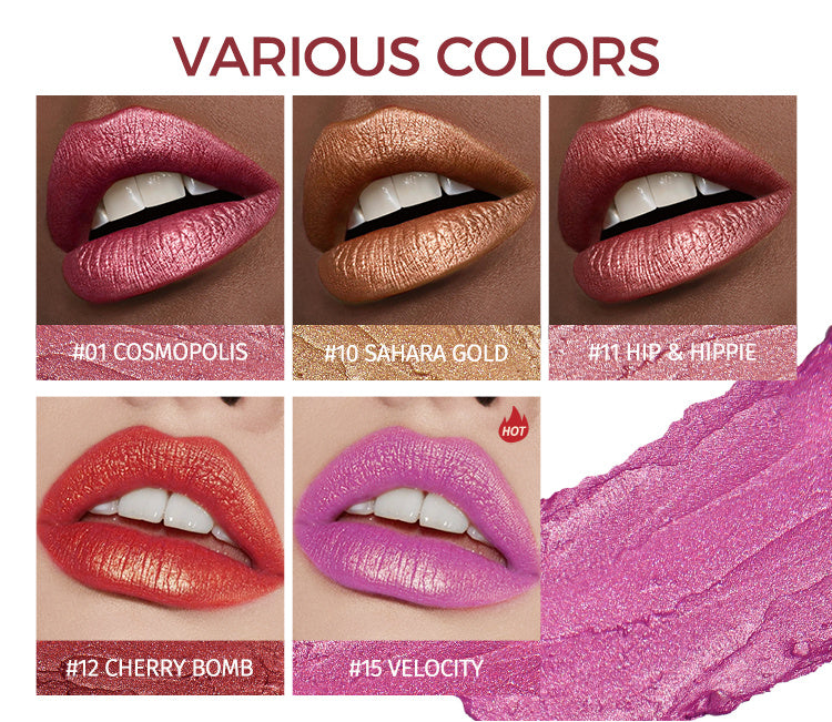 Waterproof Long-Lasting Matte & Glossy Vegan Lipstick – Lip Color for Women