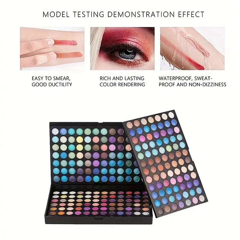 All-in-One 252-Color Eyeshadow Palette – Endless Matte & Metallic Looks!