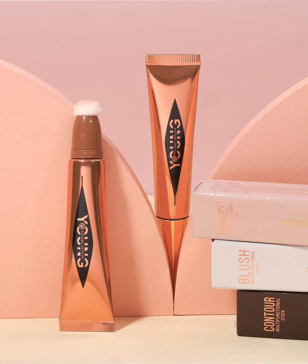 All-in-One Makeup Set - Air Cushion, Rouge, High Gloss & Blush (6 Colors)