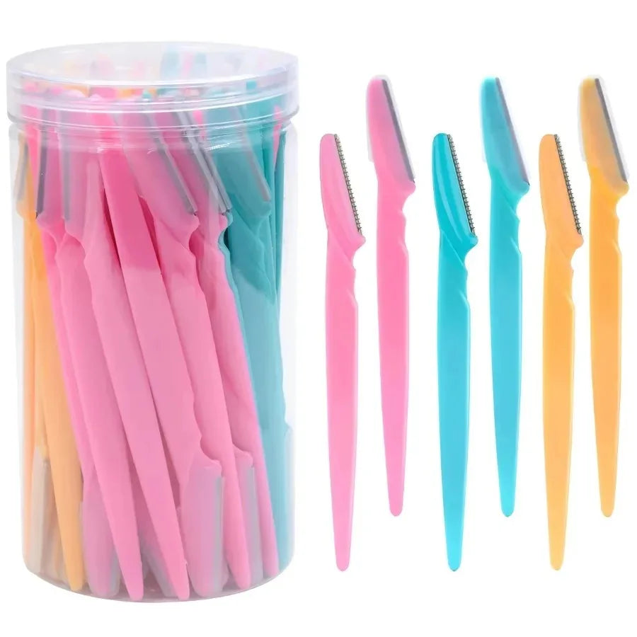 30PCS Precision Eyebrow & Facial Razors – Smooth, Safe & Salon-Style Grooming