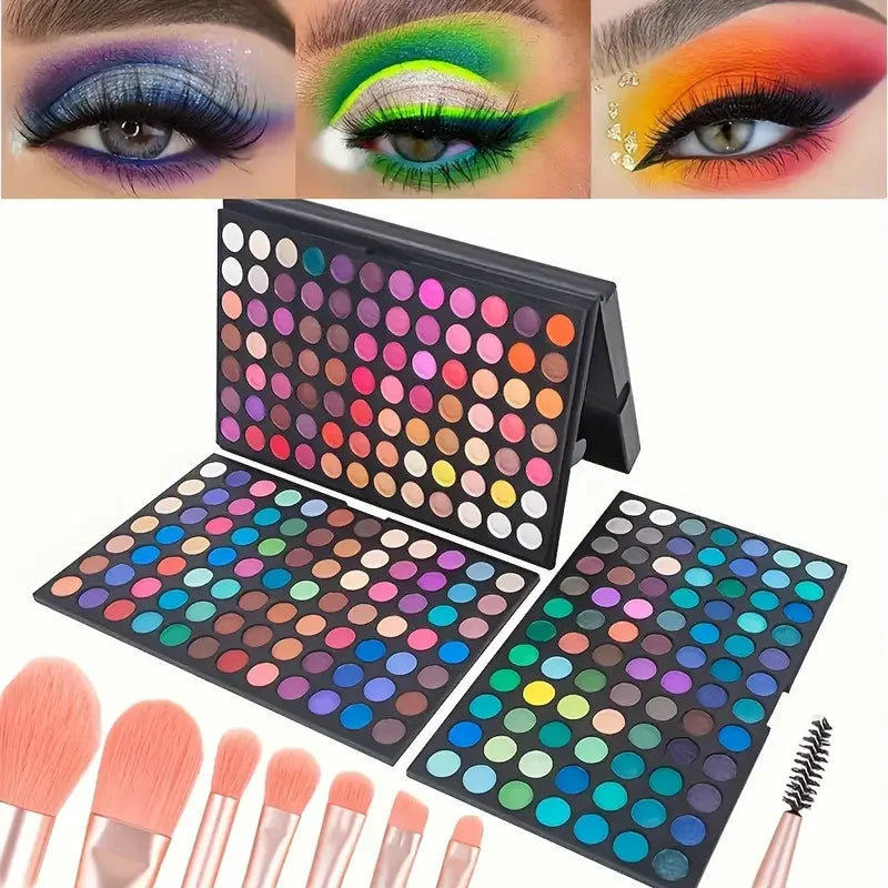 All-in-One 252-Color Eyeshadow Palette – Endless Matte & Metallic Looks!