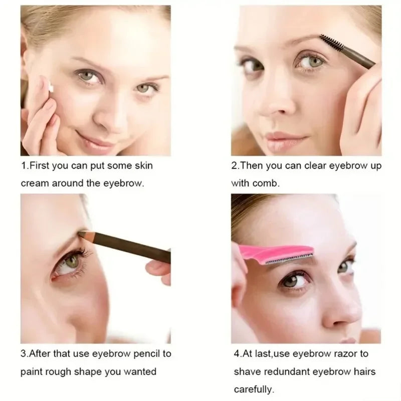 30PCS Precision Eyebrow & Facial Razors – Smooth, Safe & Salon-Style Grooming