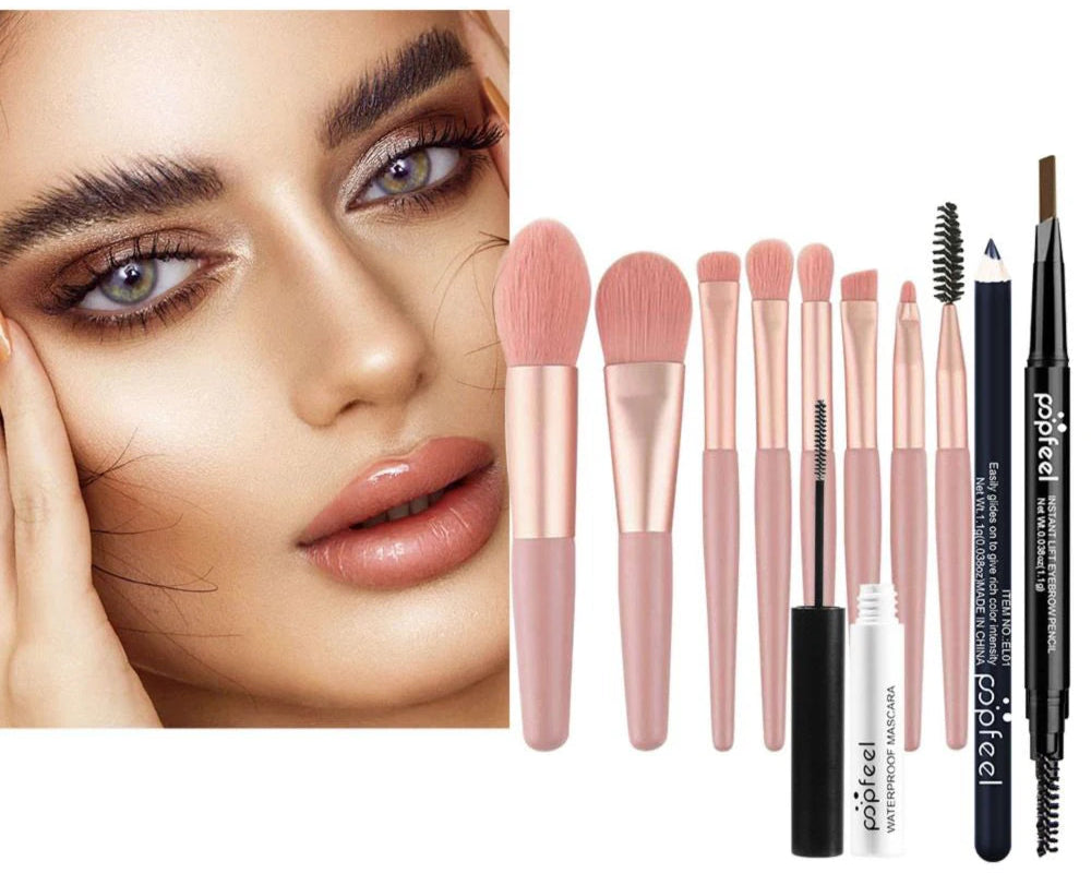 All-in-One Eye Makeup Kit 40 Colors Mascara and Brushes Included