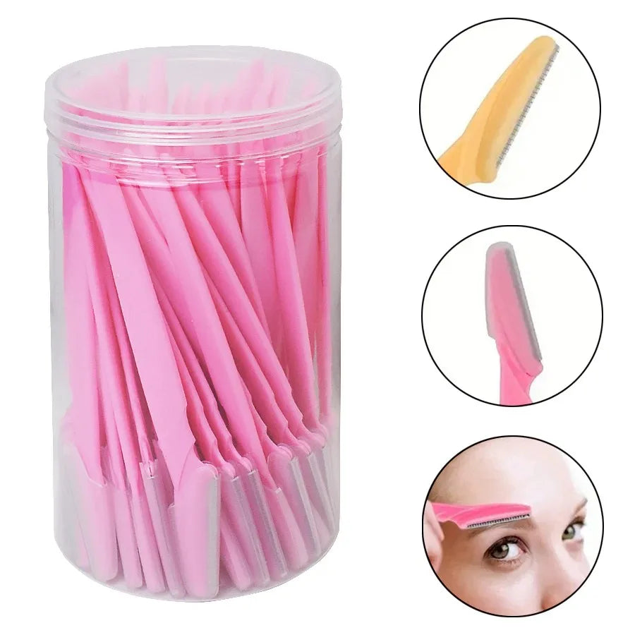 30PCS Precision Eyebrow & Facial Razors – Smooth, Safe & Salon-Style Grooming