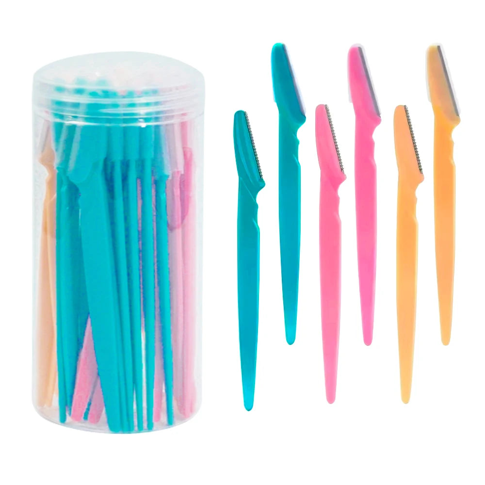 30PCS Precision Eyebrow & Facial Razors – Smooth, Safe & Salon-Style Grooming