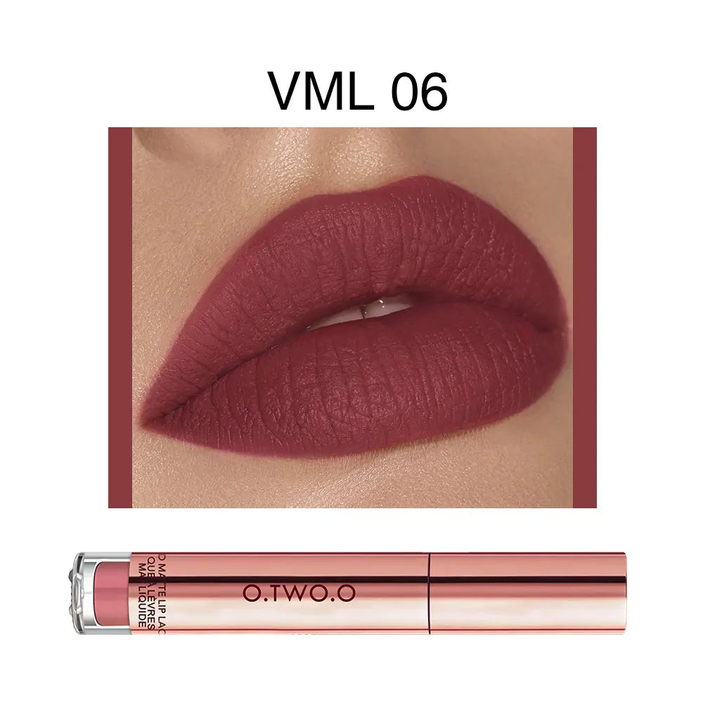 Velvet Matte Lipstick Collection – 12 Colors, Waterproof & Smudge-Proof