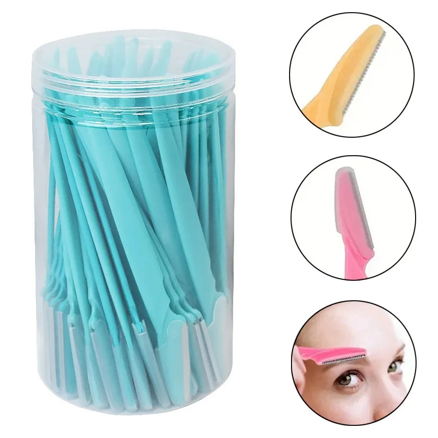 30PCS Precision Eyebrow & Facial Razors – Smooth, Safe & Salon-Style Grooming