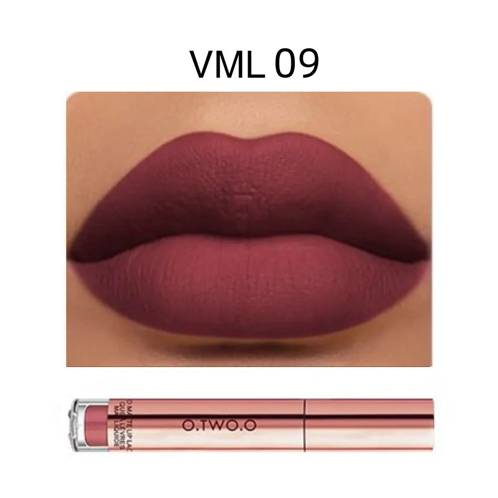 Velvet Matte Lipstick Collection – 12 Colors, Waterproof & Smudge-Proof