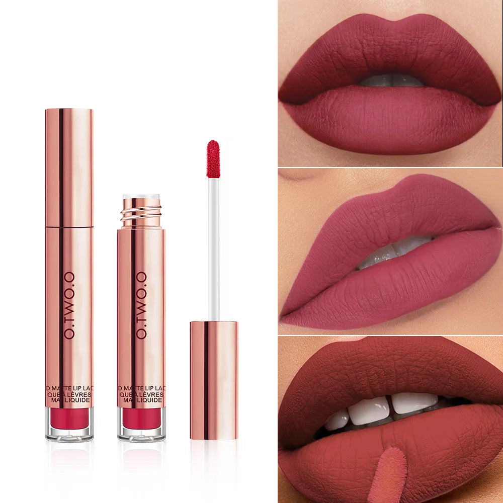Velvet Matte Lipstick Collection – 12 Colors, Waterproof & Smudge-Proof