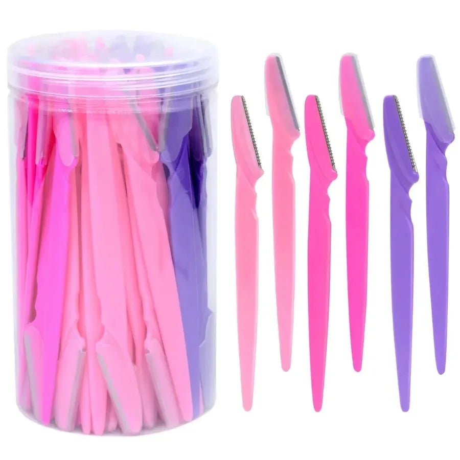 30PCS Precision Eyebrow & Facial Razors – Smooth, Safe & Salon-Style Grooming
