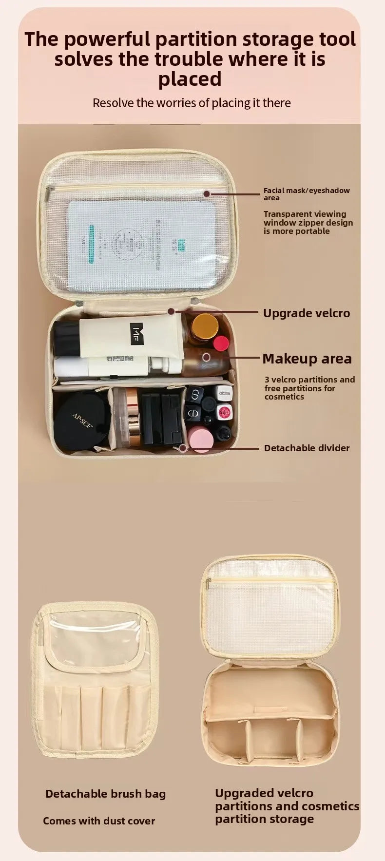 Ultimate 67-Piece Makeup Brush Set with Sponges and Storage Pouch