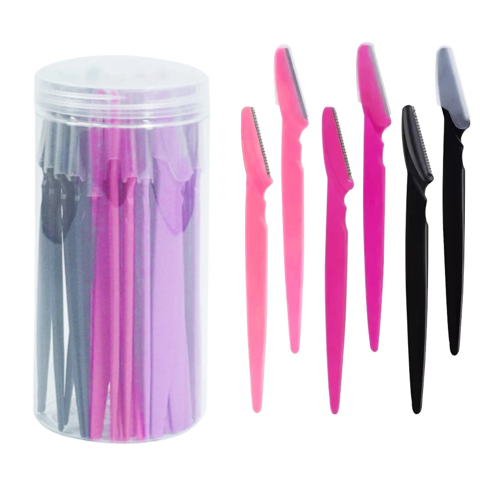 30PCS Precision Eyebrow & Facial Razors – Smooth, Safe & Salon-Style Grooming