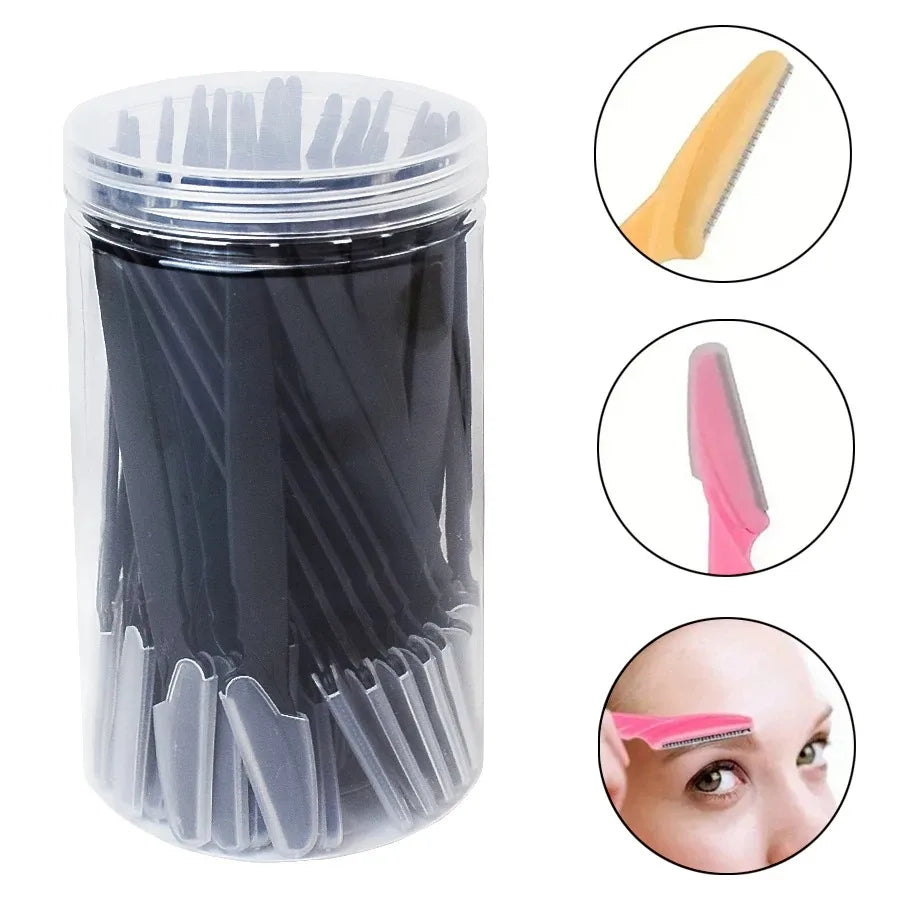 30PCS Precision Eyebrow & Facial Razors – Smooth, Safe & Salon-Style Grooming