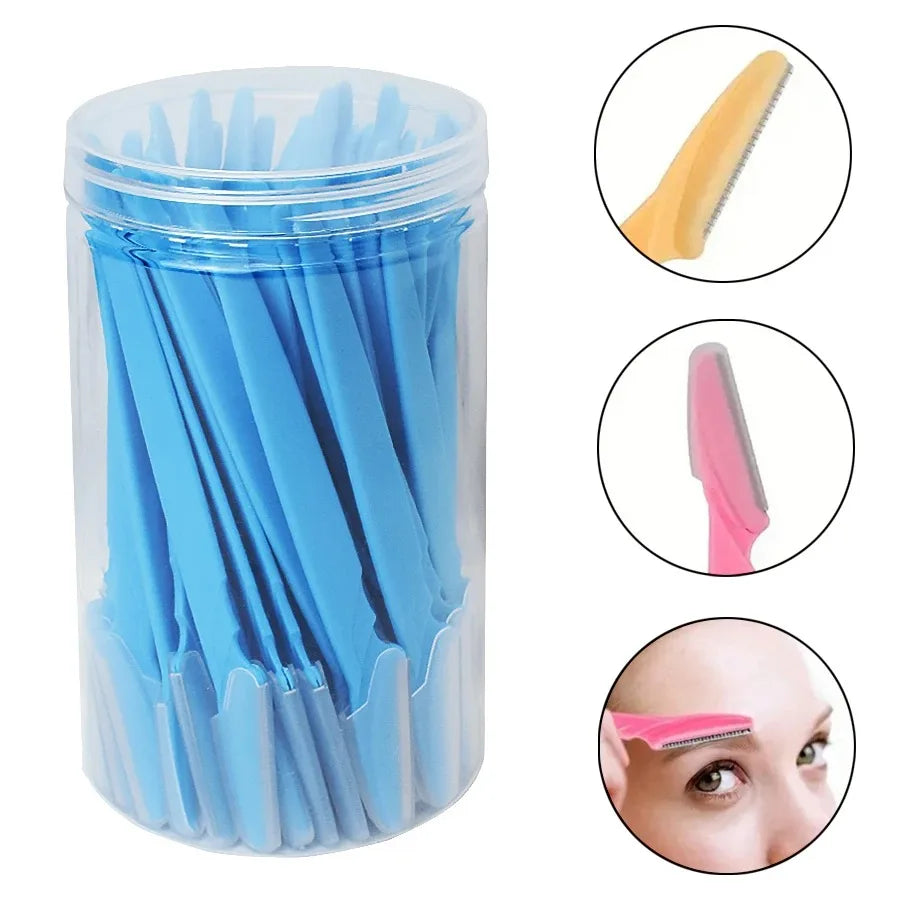 30PCS Precision Eyebrow & Facial Razors – Smooth, Safe & Salon-Style Grooming