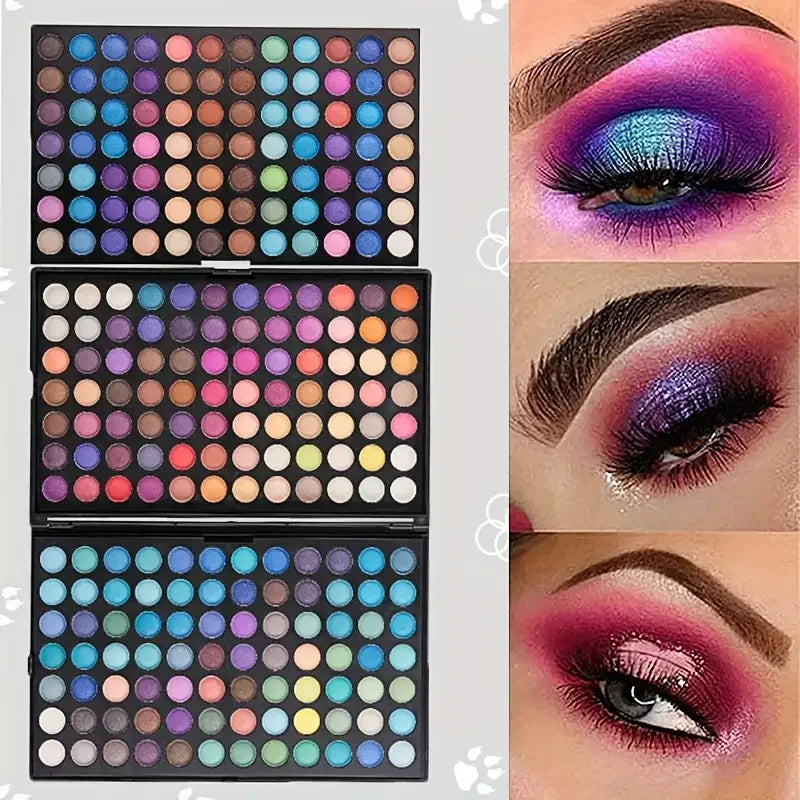 All-in-One 252-Color Eyeshadow Palette – Endless Matte & Metallic Looks!