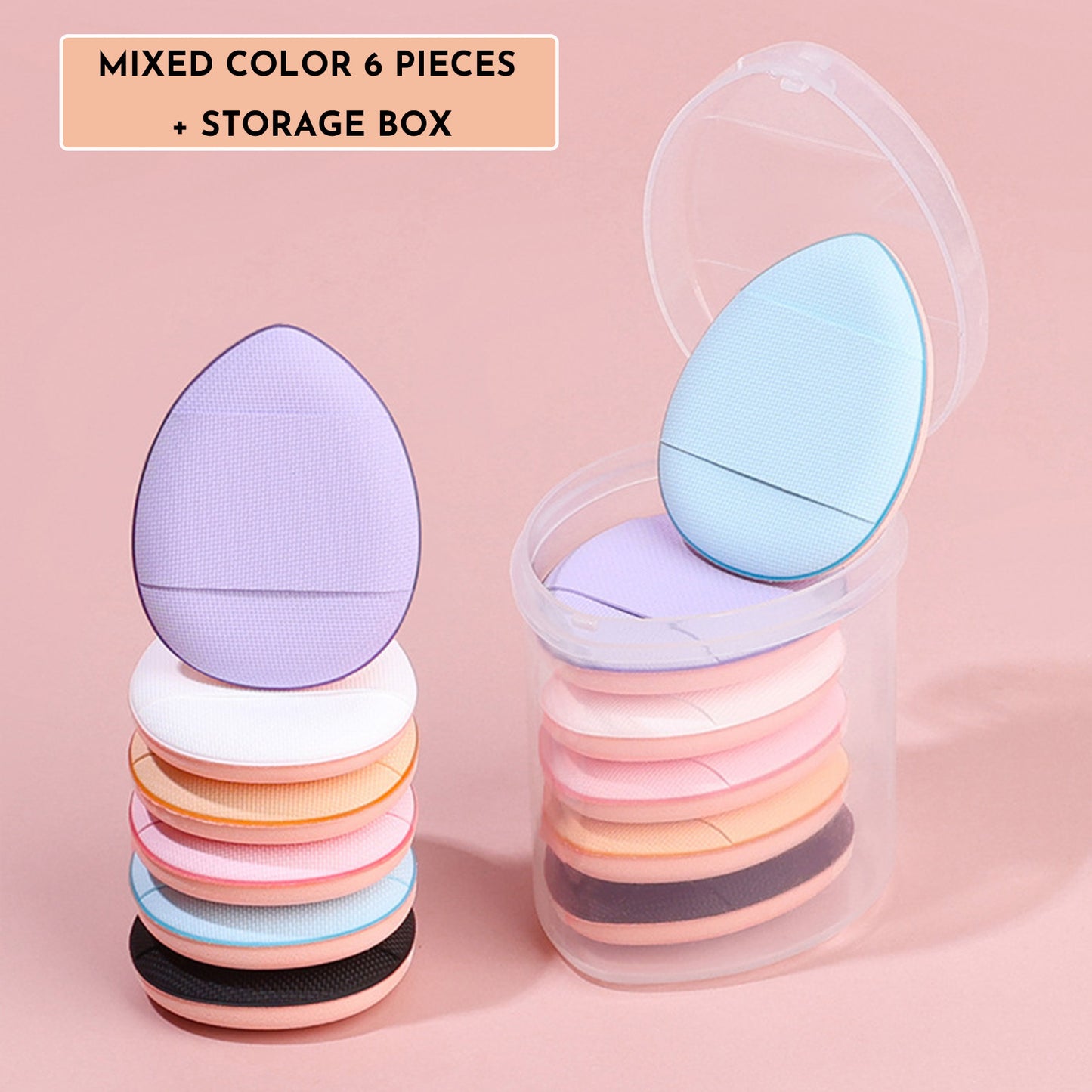 Mini Cushion Puff Set – Travel-Friendly Makeup Sponges for Flawless Blending