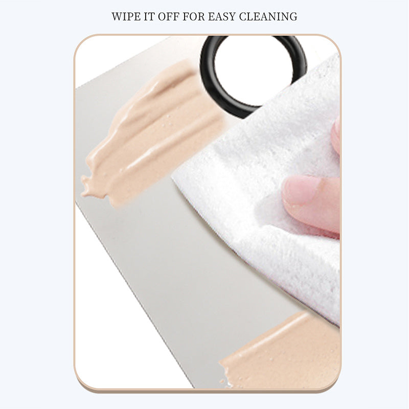 Beauty Salon Stainless Steel Mixing Palette & Spatula – Makeup & Nail Art Tool