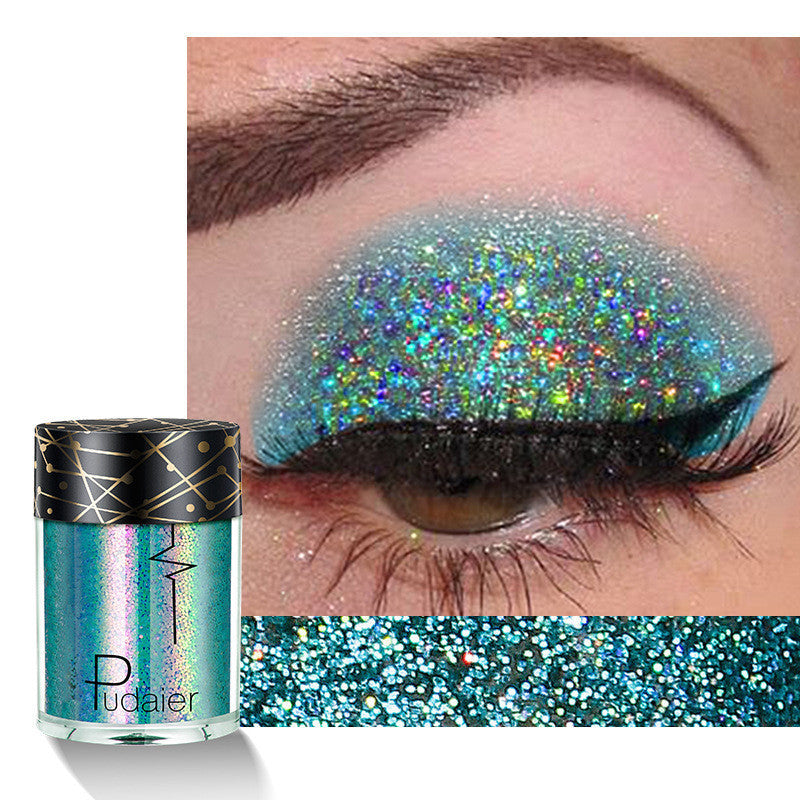 Mermaid Glow Monochrome Glitter Eyeshadow – Starry Sky Sparkle with Sequin Shine
