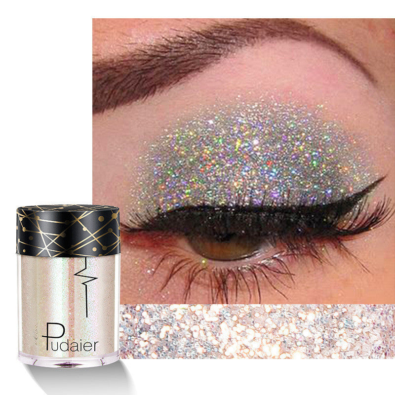 Mermaid Glow Monochrome Glitter Eyeshadow – Starry Sky Sparkle with Sequin Shine