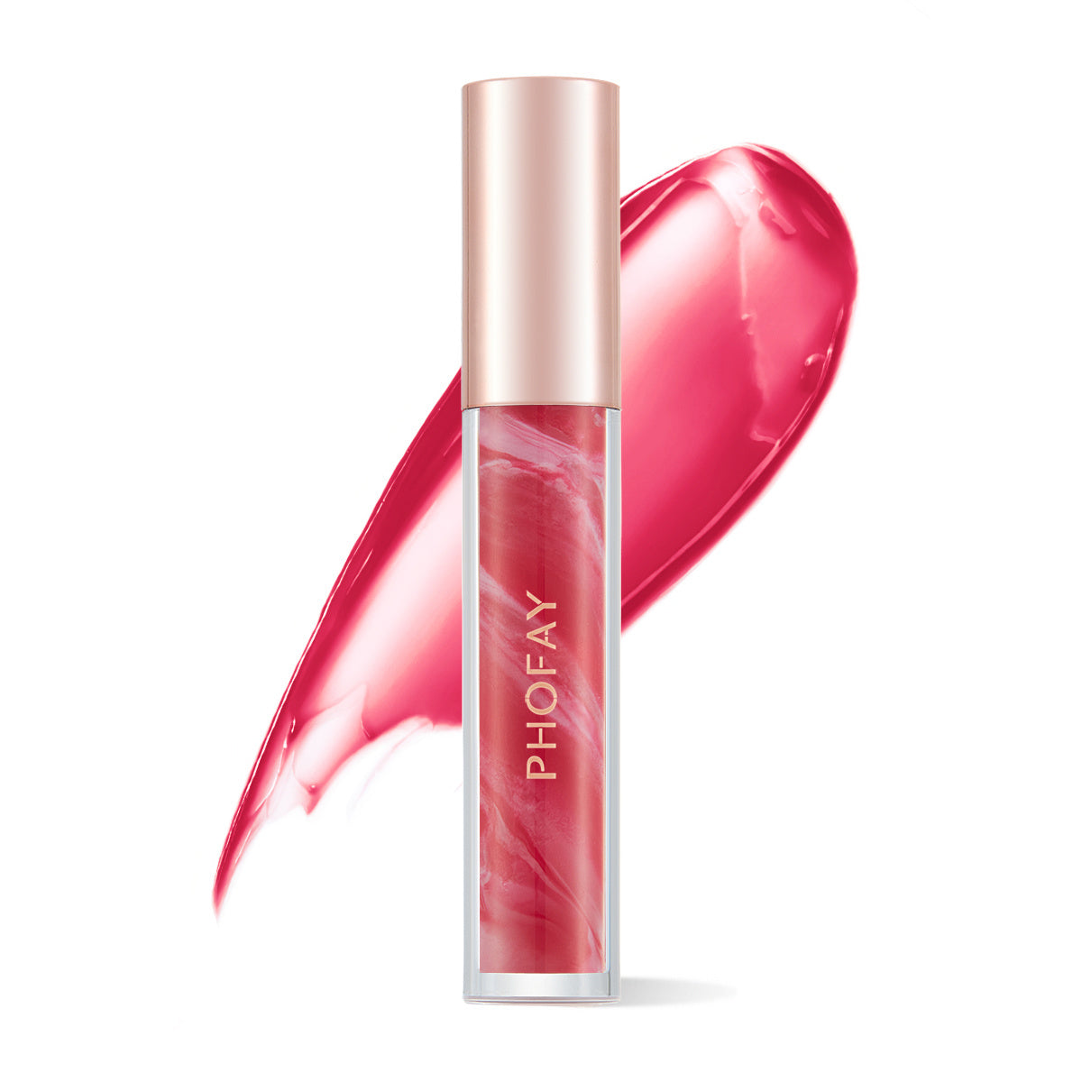 Rose Bloom Hydrating Lip Gloss – Lush Shine & Nourishing Care