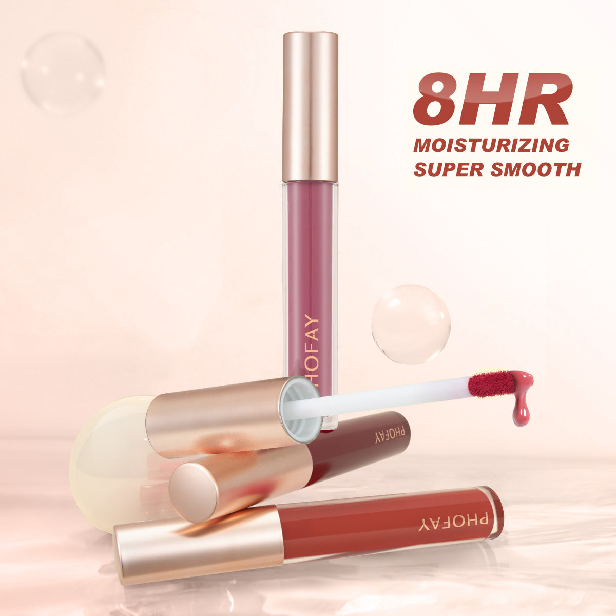 High-Shine Non-Sticky Lip Gloss – Smooth, Lightweight & Moisturizing Finish
