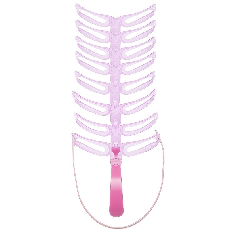 Eyebrow Shaping Kit – 8 Reusable Stencil Templates with Handle