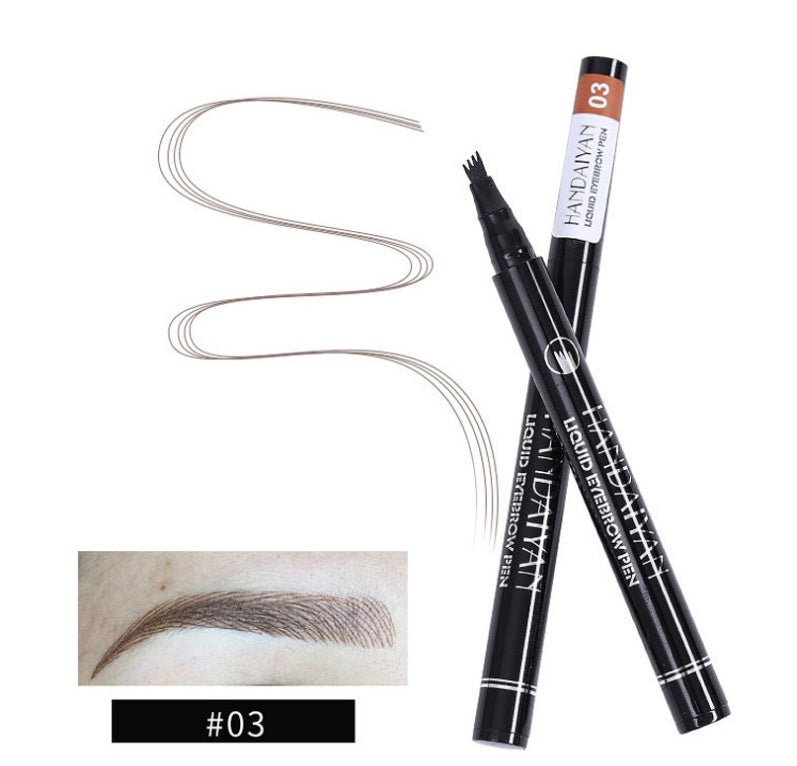 Unlock Perfect Brows in Seconds! ✨ Waterproof Microblading Eyebrow Pencil