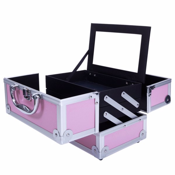 Glow On-the-Go: The Ultimate Aluminum Makeup Train Case