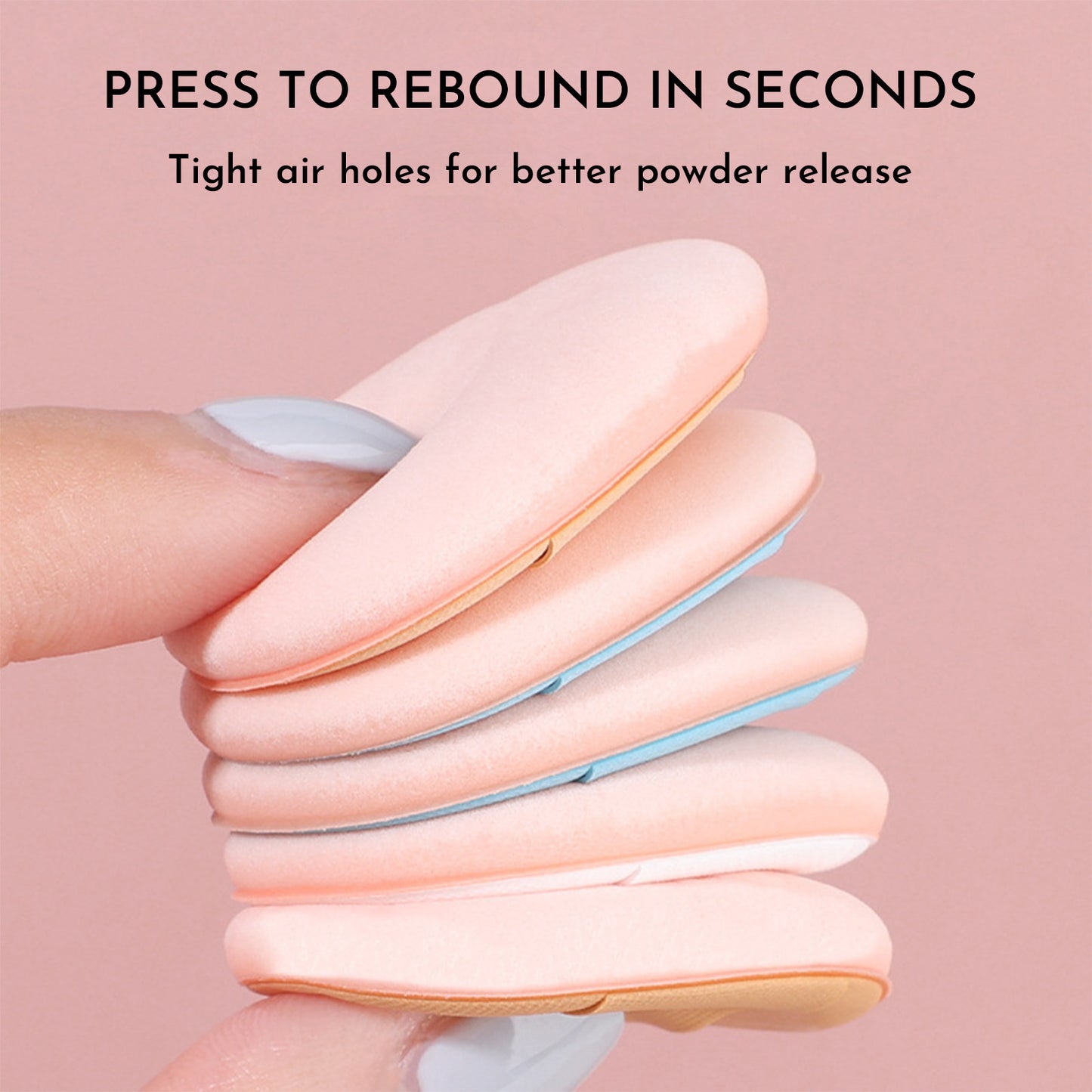 Mini Cushion Puff Set – Travel-Friendly Makeup Sponges for Flawless Blending