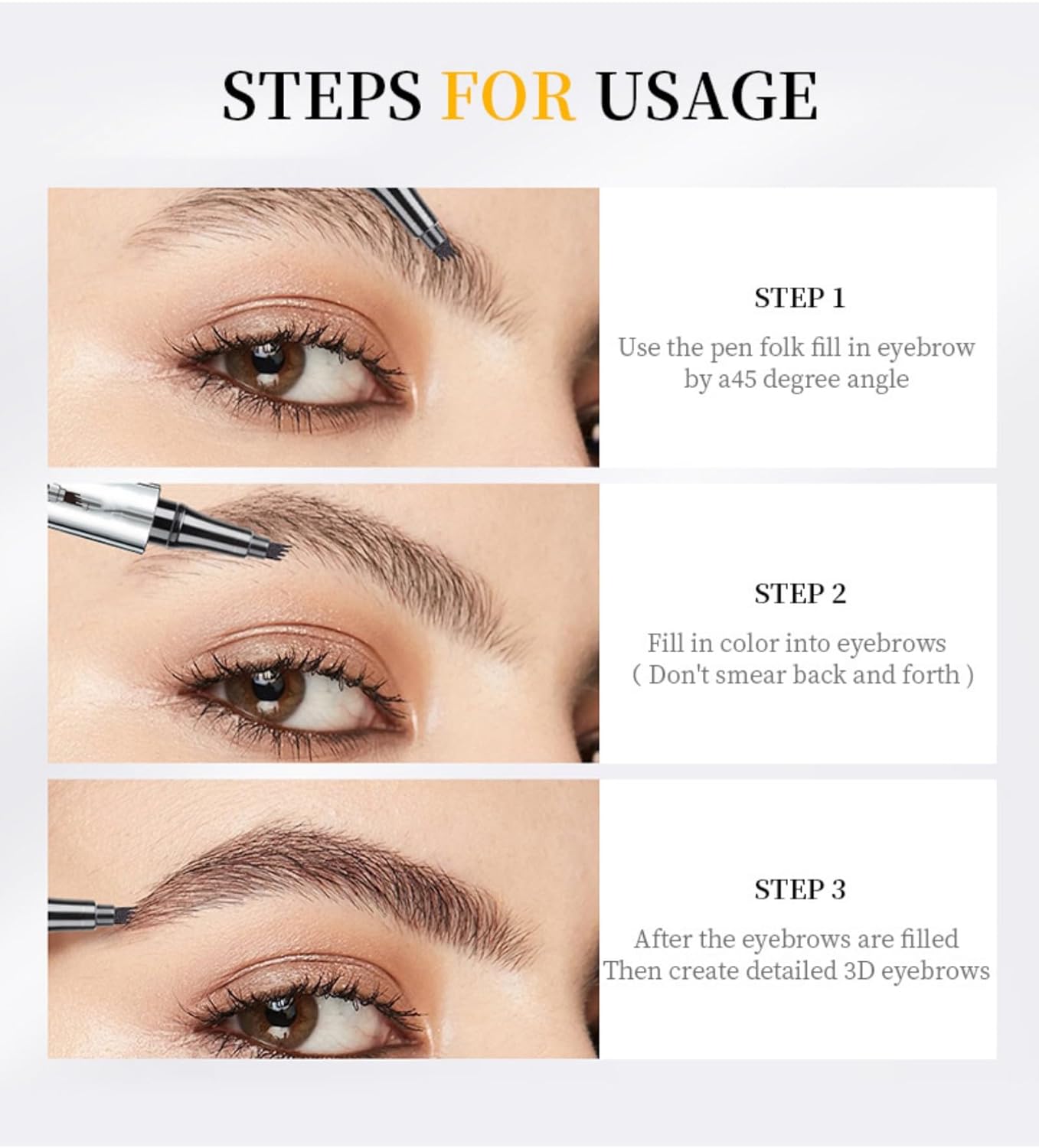 Unlock Perfect Brows in Seconds! ✨ Waterproof Microblading Eyebrow Pencil