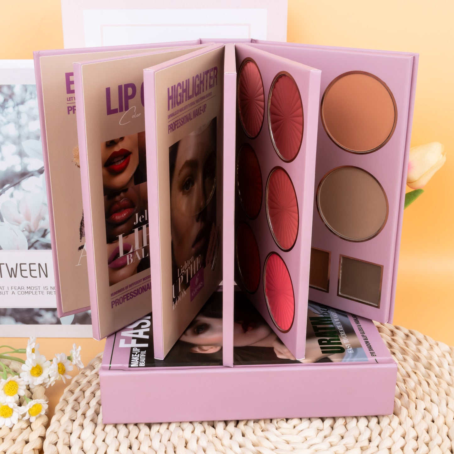 Ultimate Book-Style Eyeshadow & Blush Set - 67-Color Five-Layer Makeup Palette