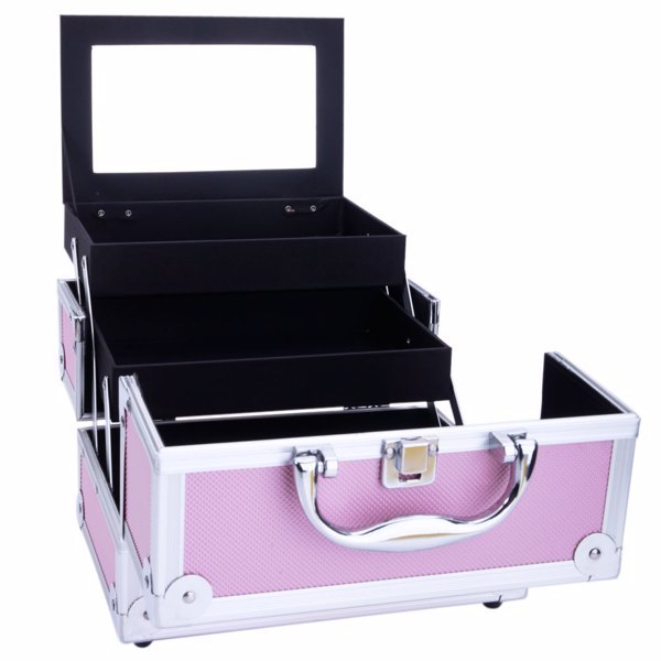 Glow On-the-Go: The Ultimate Aluminum Makeup Train Case