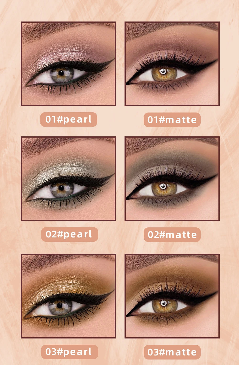 Double-End Glitter & Matte Eyeshadow Stick – Waterproof Bicolor Beauty Tool!