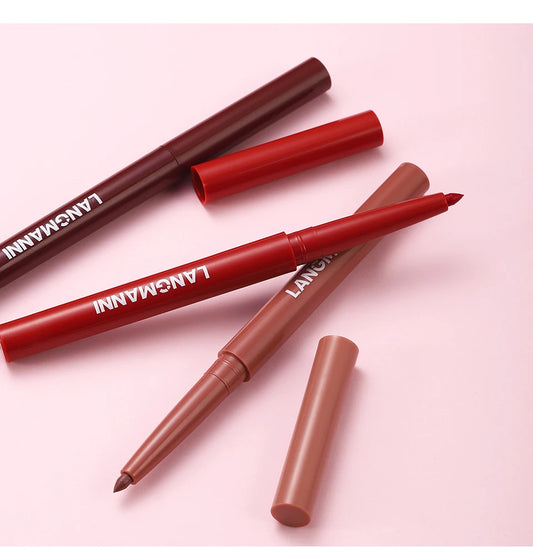 2-in-1 Waterproof Lip Liner & Lipstick Set – Smudge-Proof, Long-Lasting