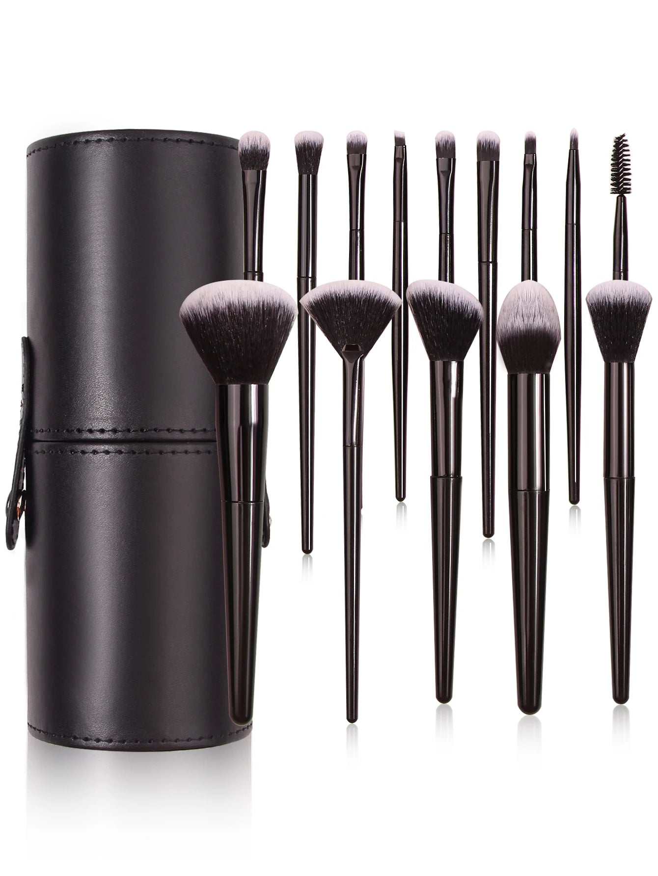 Pro Black Makeup Brush Set – Flawless Finish, Every Time