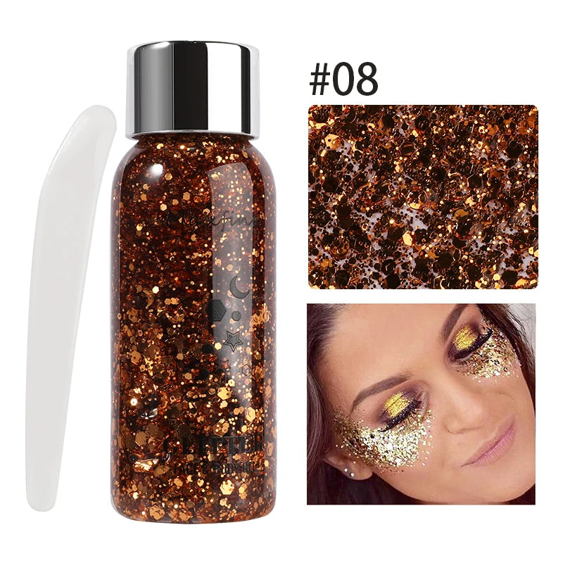 Waterproof Face & Body Sequin Glitter – Festival Glow Essential