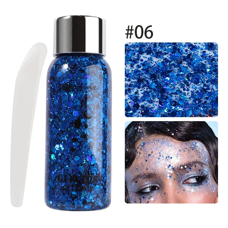 Waterproof Face & Body Sequin Glitter – Festival Glow Essential