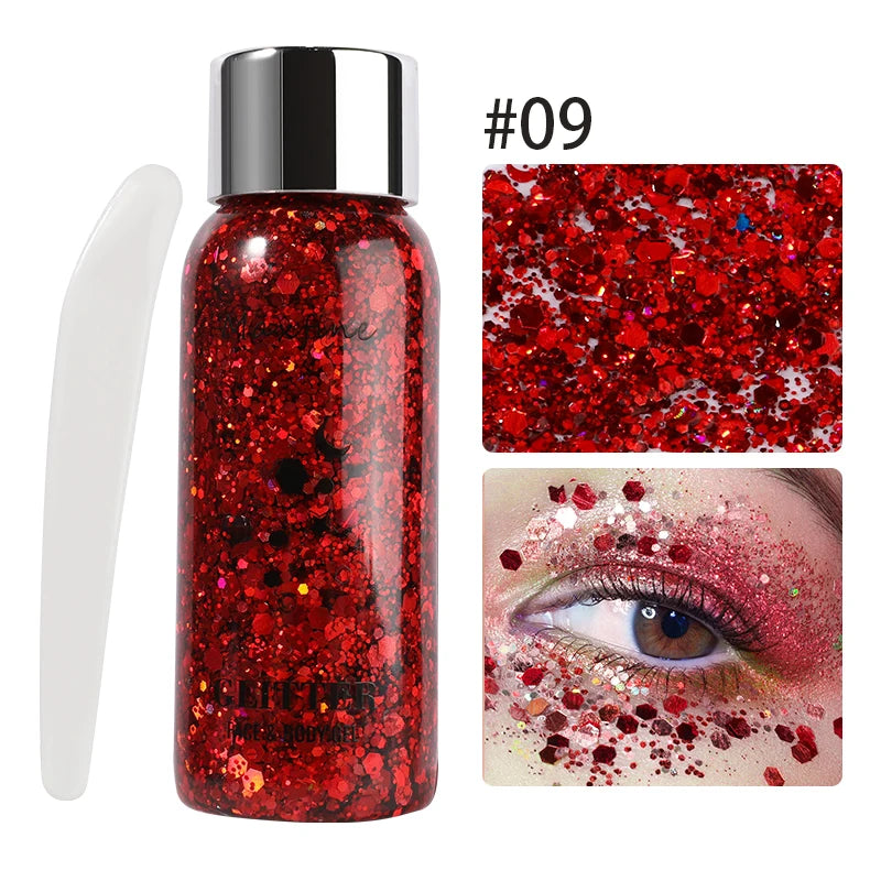 Waterproof Face & Body Sequin Glitter – Festival Glow Essential