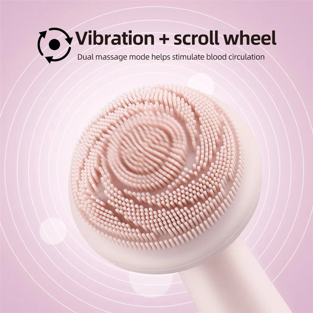 Electric Silicone Facial Brush Cleaner - Rechargeable Waterproof Beauty Tool