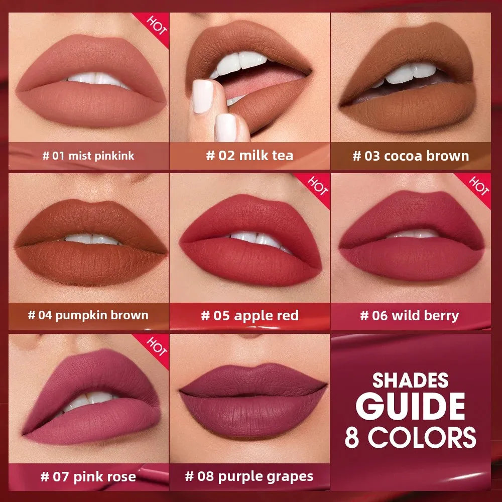 Waterproof Matte Lip Tint – Sexy Red Silk Lip Gloss