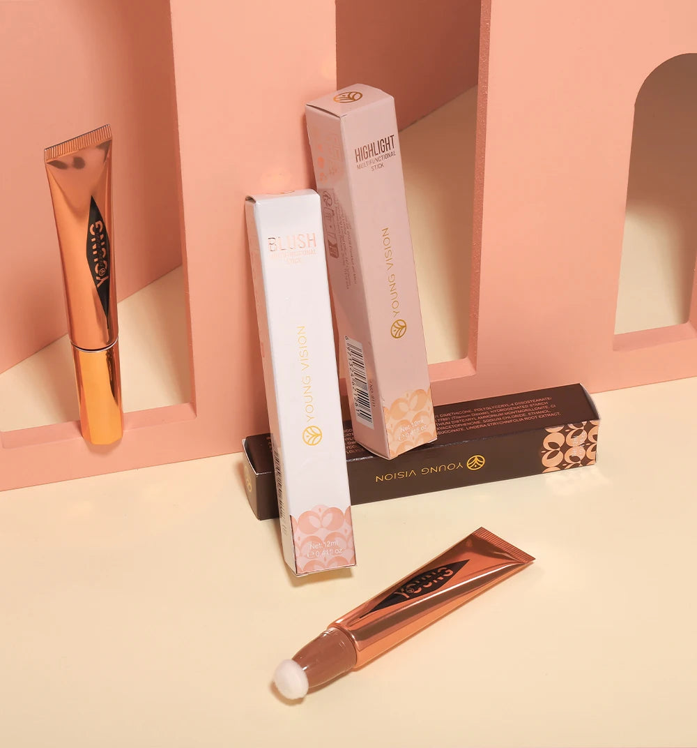 All-in-One Makeup Set - Air Cushion, Rouge, High Gloss & Blush (6 Colors)