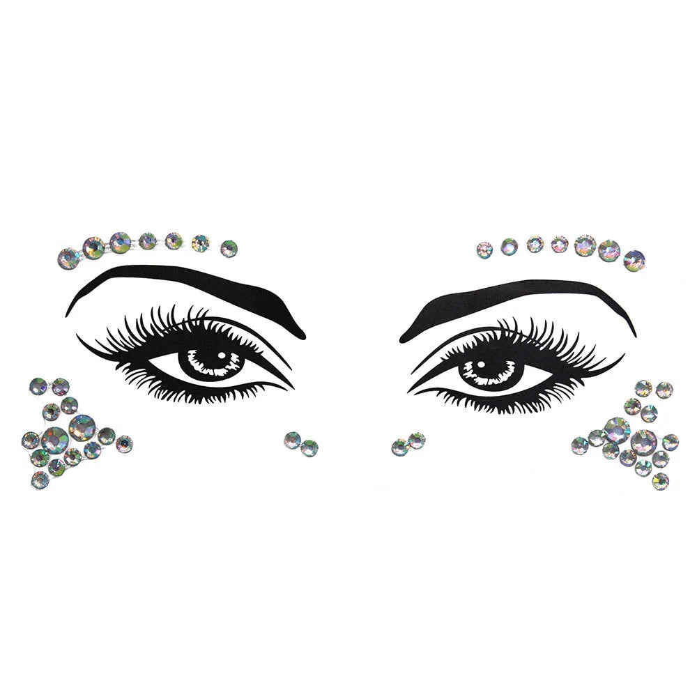 Festival Face Gems – 3D Rhinestone Glitter Stickers