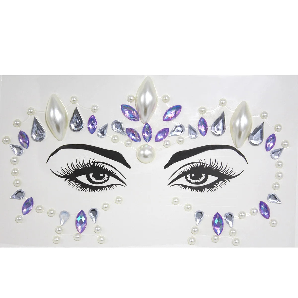 Festival Face Gems – 3D Rhinestone Glitter Stickers