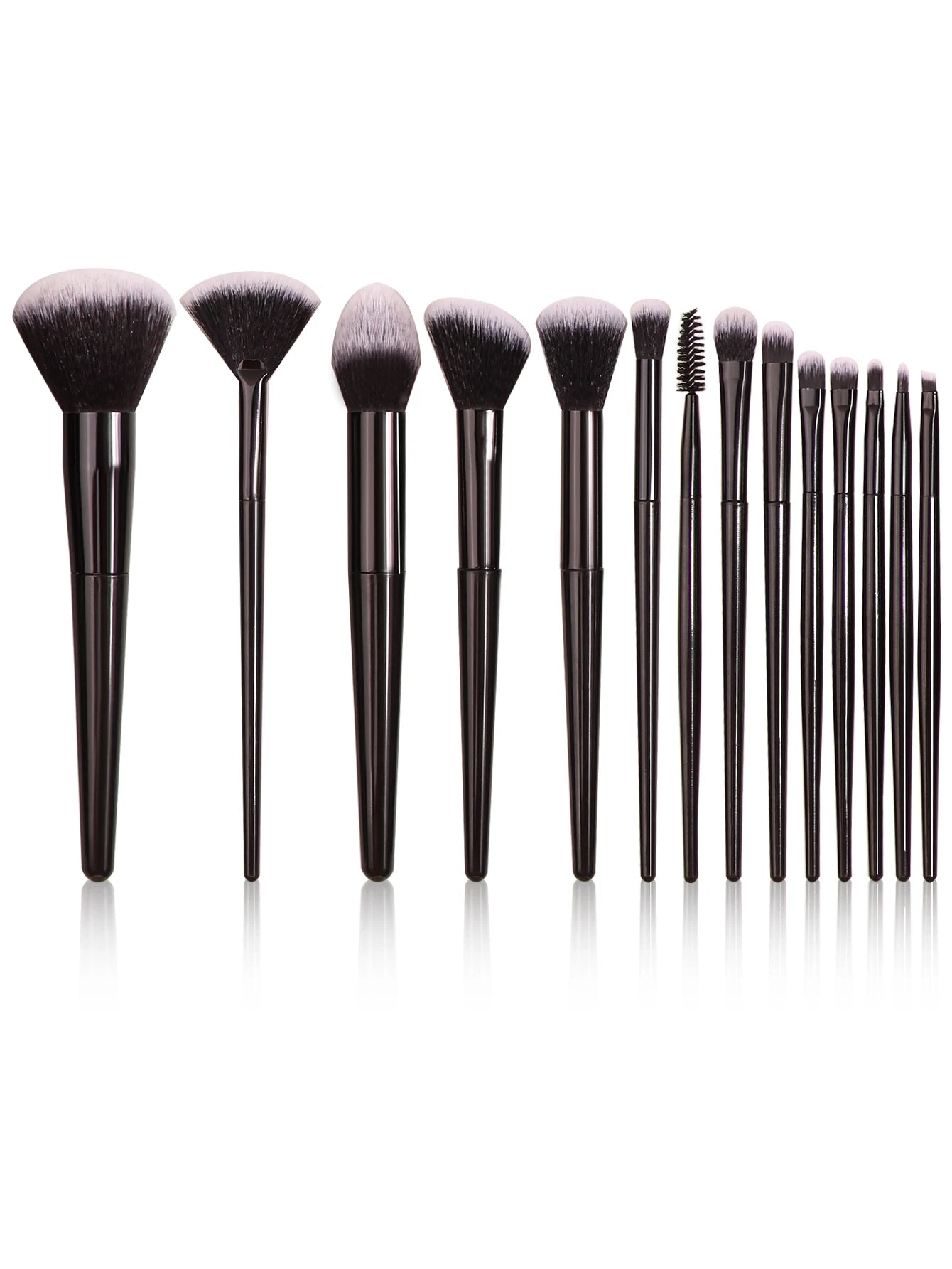 Pro Black Makeup Brush Set – Flawless Finish, Every Time