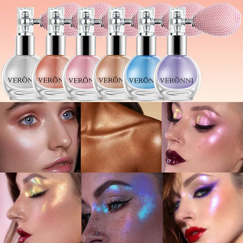 Turn Heads with 4-Color Diamond Glow – Waterproof Glitter Highlighter Spray