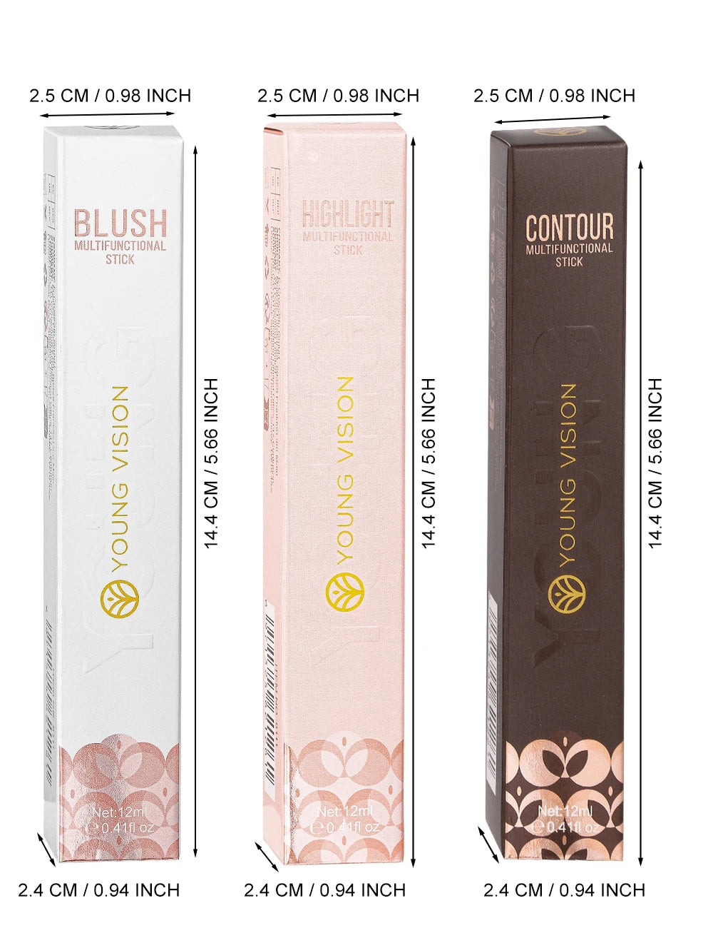 All-in-One Makeup Set - Air Cushion, Rouge, High Gloss & Blush (6 Colors)