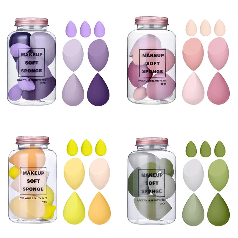 7-Piece Beauty Sponge Kit — Blend Like a Pro, Look Like a Star!