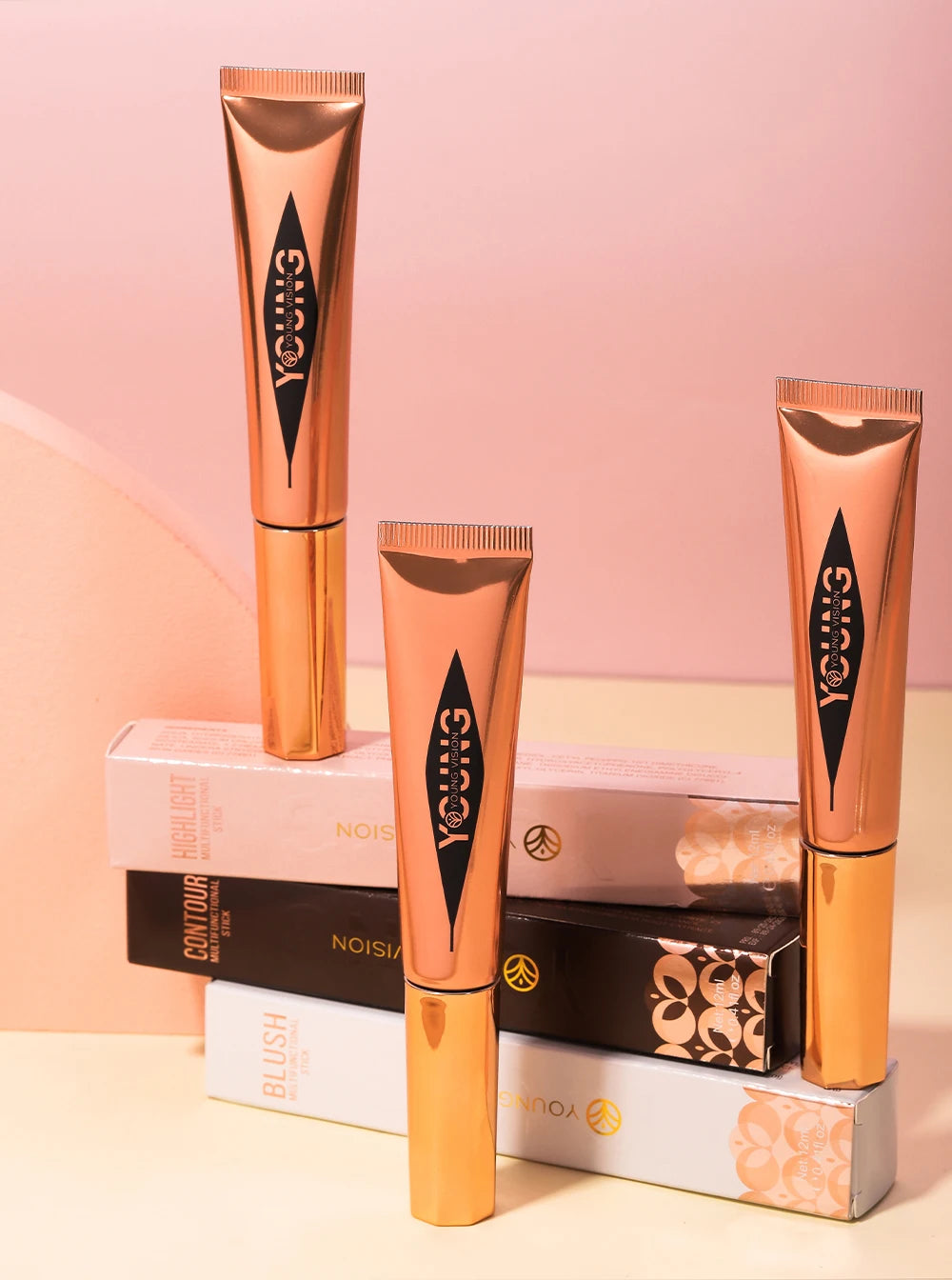 All-in-One Makeup Set - Air Cushion, Rouge, High Gloss & Blush (6 Colors)