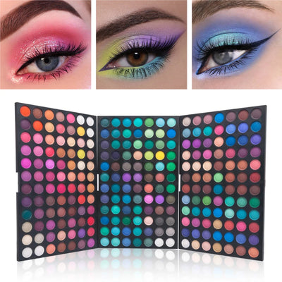 All-in-One 252-Color Eyeshadow Palette – Endless Matte & Metallic Looks!