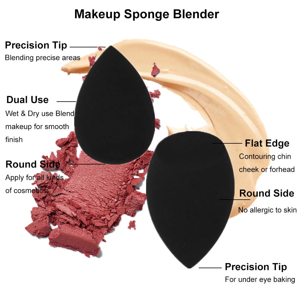 Black Beauty Egg Makeup Sponge – Perfect Blend Every Time